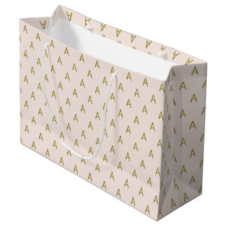 Minimalistisk mjuk rosa monogram