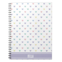 Minimalistisk Mjukt Pastell Hjärtmönster Personlig