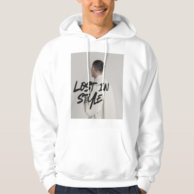 Minimalistisk modecitat hoodie (Framsida)