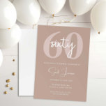 Minimalistisk modern 60:e Födelsedagsfest inbjudan<br><div class="desc">Denna minimalistiska typografi 60:e födelsedagsfest inbjudan är perfekt för en modern födelsedagsfest. Den enkla designen har klassisk typografi med modern känsla. Anpassade i alla färg. Behålla designen minimal och elegant, som den är, eller anpassa den genom att lägga till egna bilder och teckningar. Om du vill göra en mer avancerad...</div>