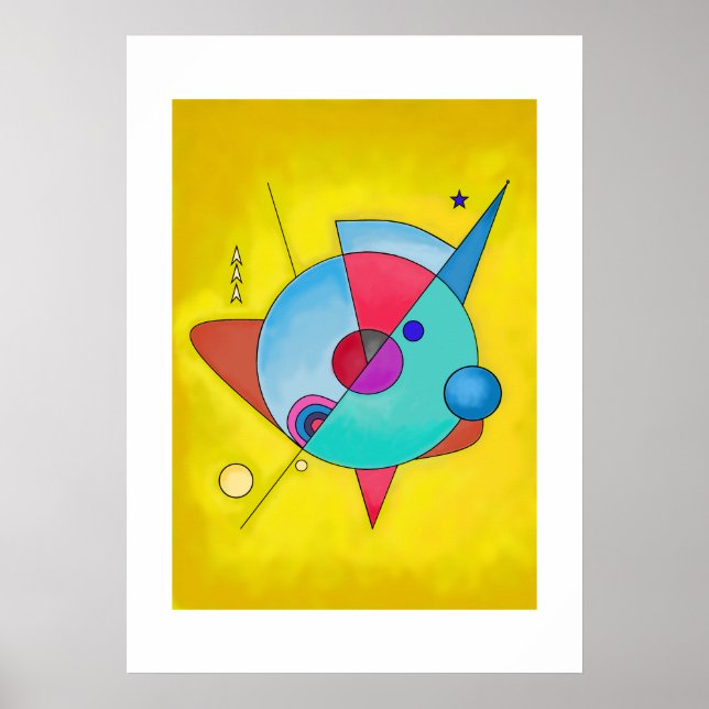 Minimalistisk modern Abstrakt art. 5 Poster (Framsidan)