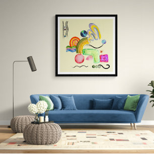Minimalistisk modern Abstrakt Art Poster