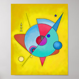 Minimalistisk Modern Abstrakt Konst Nr.5 Poster