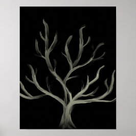 Minimalistisk modern Abstrakt Träd Wall Art Poster