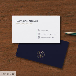 Minimalistisk modern advokat visitkort