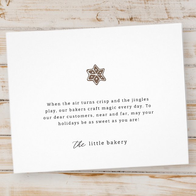 Minimalistisk Modern Bakery Helgdag Tack Flygblad (Skapare uppladdad)