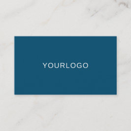 Minimalistisk modern blå Professionell med QR-kod Visitkort