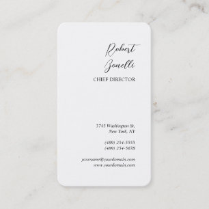 Minimalistisk Modern Black White Grått-Personlig Visitkort