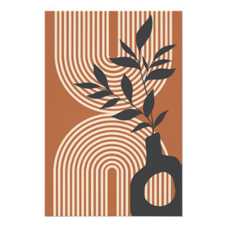 Minimalistisk modern boho-stil-väggkonst fototryck