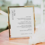 Minimalistisk, modern Bröllop-dessert-meny 8 x 10 Poster<br><div class="desc">Harlow Collection - en perfekt blandning av ren sofistikering och modernt luft. Det är designat med ett modernt skript som exuderar stil och elegans. Varje produkt i samlingen är genomtänkt utformad för att visa ett utseende som är både tidlöst och trendlöst.</div>
