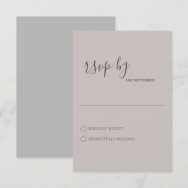Minimalistisk modern bröllops-RSVP-kort OSA Kort