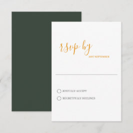 Minimalistisk modern bröllops-RSVP-kort OSA Kort