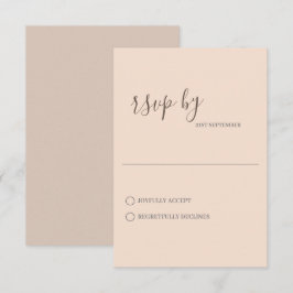 Minimalistisk Modern Bröllops-RSVP-Kort OSA Kort