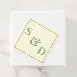 Minimalistisk Modern Bröllopsdesign Gåvor Etiketter