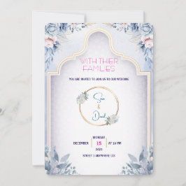 Minimalistisk modern bröllopsinbjudan inbjudningar