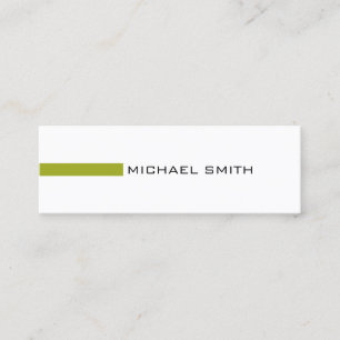 Minimalistisk modern citron-Professionell Mini Visitkort
