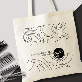 Minimalistisk Modern Classy Simple Line Hair Studi Tygkasse