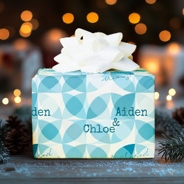 Minimalistisk modern design i teatergeometriskt mö presentpapper