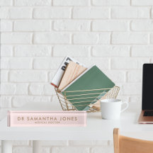 Minimalistisk Modern Doktor Guld Anpassningsbar De