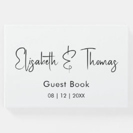 Minimalistisk modern elegant enkel gästbok