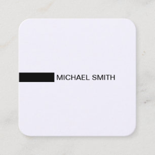Minimalistisk modern Elegant Magnolia & Black Fyrkantigt Visitkort