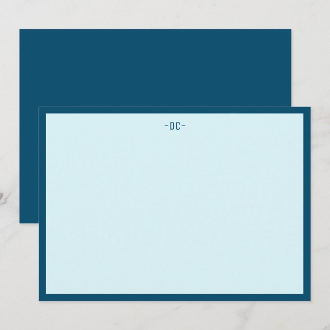 Minimalistisk modern Elegant-mall med Gräns Inbjudningar (Fram/baksida)