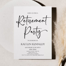 Minimalistisk modern Elegant Pension Party