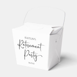 Minimalistisk Modern Elegant Pensionärsfest Presentaskar
