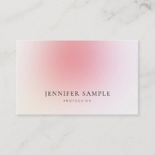 Minimalistisk Modern Elegant Plain Rosa Luxe Visitkort