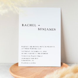 Minimalistisk Modern Elegant Tidlös Klassisk Forme Inbjudningar