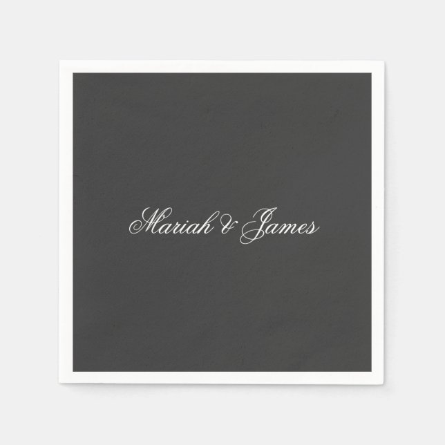 Minimalistisk modern, enkel Elegant Pappersservett (Framsidan)