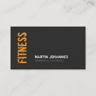 Minimalistisk Modern Enkel Fitness Personlig Träna Visitkort