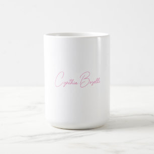 Minimalistisk Modern Enkel Kalligrafi Lägg Till Na Kaffemugg