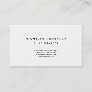 Minimalistisk modern enkel Professionell Visitkort