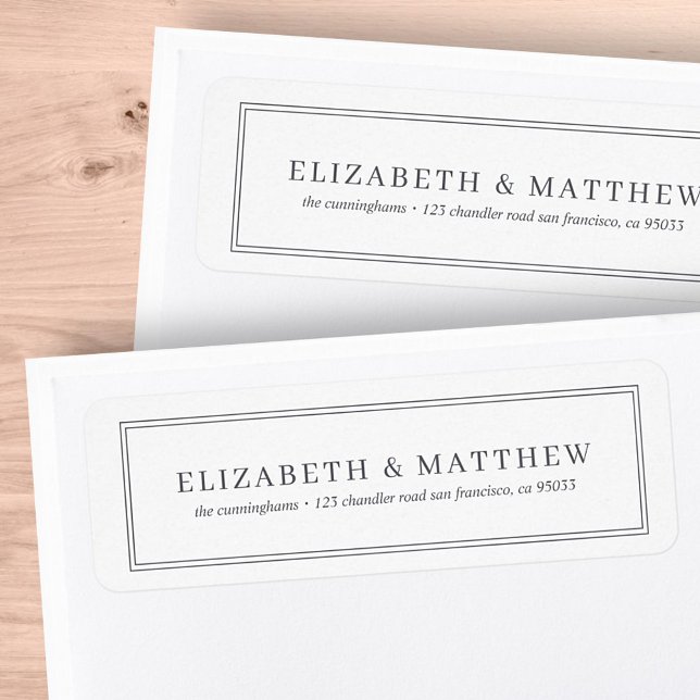 Minimalistisk modern enkel Returadress Returadress Etikett (Skapare uppladdad)