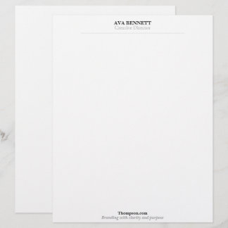 Minimalistisk Modern företagsbrevhead Brevhuvud