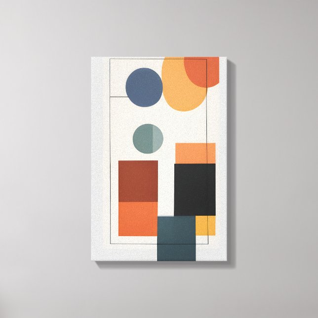Minimalistisk modern geometrisk Abstrakt Canvastryck (Framsida)
