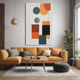 Minimalistisk modern geometrisk Abstrakt Poster