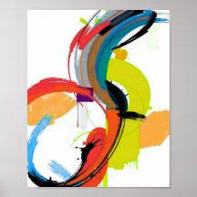 Minimalistisk Modern Geometrisk Konst Affisch