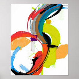 Minimalistisk Modern Geometrisk Konst Affisch