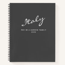 Minimalistisk Modern Grått Personlig Travel Journa