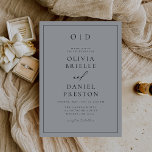 Minimalistisk Modern Grått Pewter Calligraphy Bröl Inbjudningar<br><div class="desc">Inbjudan dina gäster med den minimalistiska moderna kalligrafiinbjudan till grått-pewter-bröllop. Med en elegant grått-bakgrund, handskrivet skript för elegant och ren contemporary-typografi blandar den här designen modern enkelhet med tidslassofistikering. Perfekt för bröllop, industriloft firande eller par som är stationerat i neutralt av kärlek chic. Anpassa enkelt dina uppgifter om bröllop för...</div>