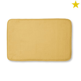 Minimalistisk Modern Gul Lanthytt  Badrumsmatta