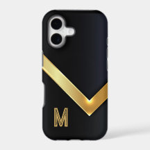 Minimalistisk Modern Guld Emblem Monogram