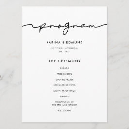 Minimalistisk modern handskriven kalligrafi program