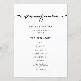 Minimalistisk modern handskriven kalligrafi program