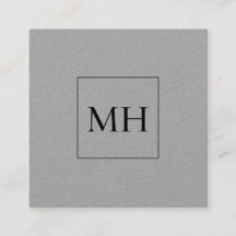 Minimalistisk Modern Initialer Monogram Kraft