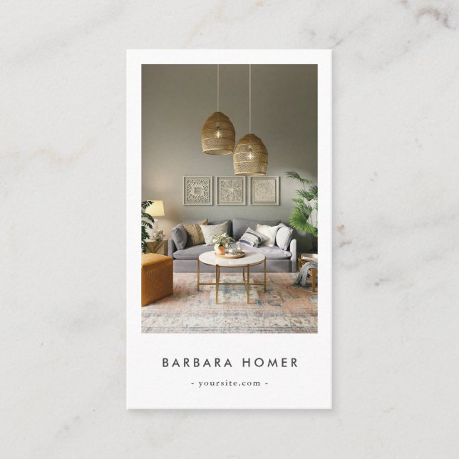 Minimalistisk modern Insida-designer Visitkort (Framsida)