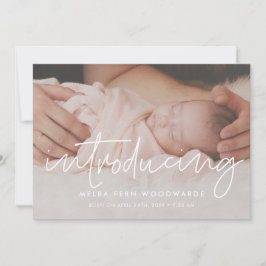 Minimalistisk modern introduktion av fotot från ba meddelande
