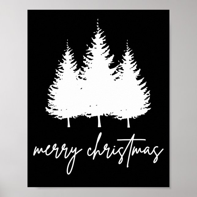 Minimalistisk Modern Jul Poster (Framsidan)